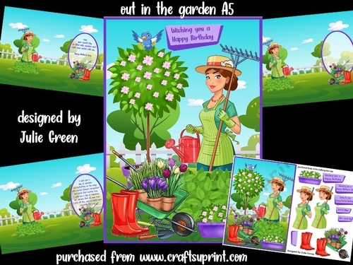 Out in the garden A5