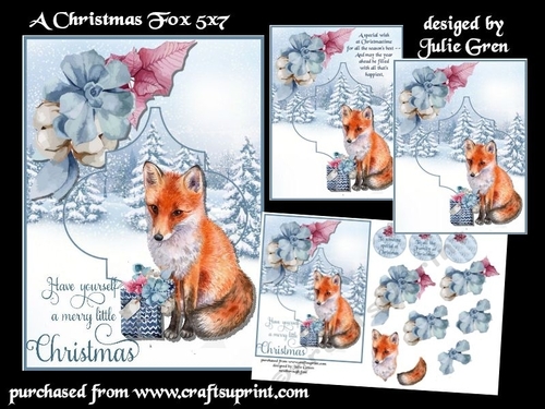 A Christmas Fox 5x7
