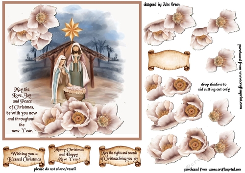 The love and peace of Christmas 7x7