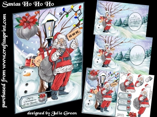 Santas Ho Ho Ho A5
