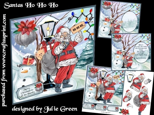 Santas Ho Ho Ho 7x7