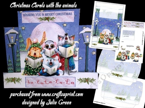 Christmas carols with the animals stepper kit