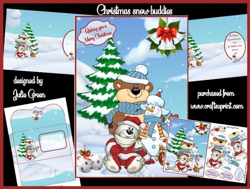 Christmas snow buddies A5