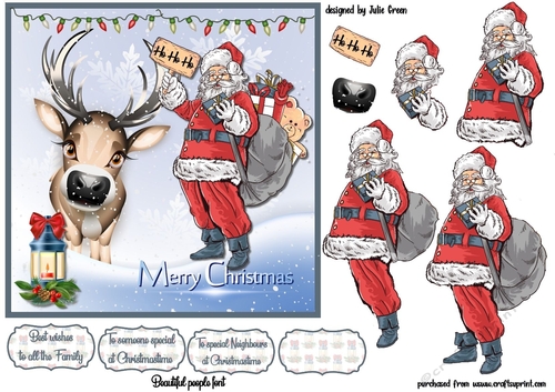 Christmas with Santa and Rudolph
