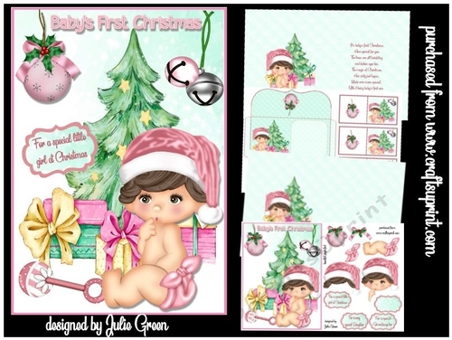 Babys First Christmas A5