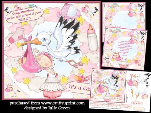 Stork brings a girl