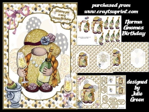 Norma Gnomes Birthday A5