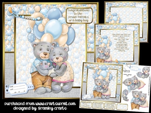 Teddy bear baby boy