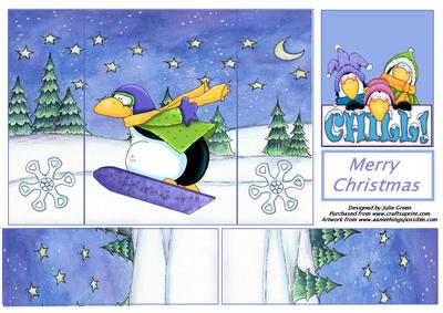 Skiing in the Snow