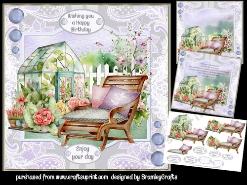 A seat in the garden 8x8