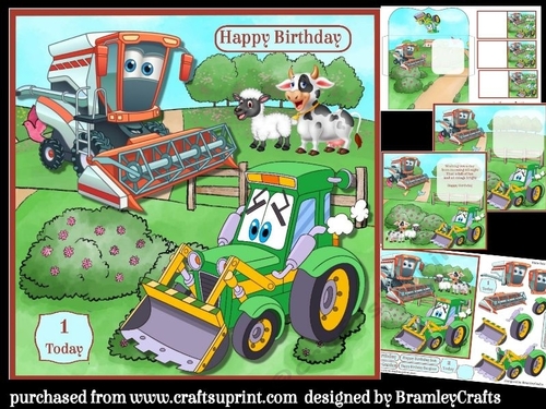 The tractor and the Harvester
