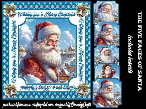The five faces of Santa