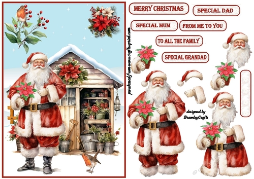 Gardening Santa A5