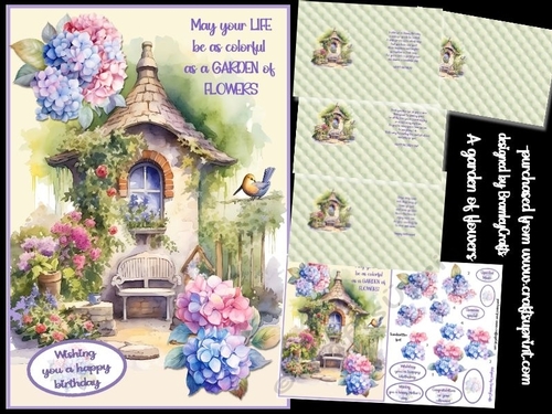 A garden of flowers A5
