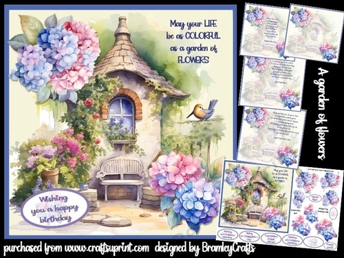 A garden of flowers 7x7