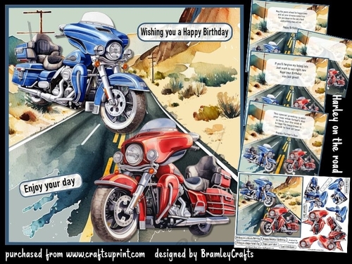 Harley on the road
