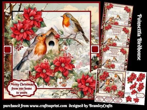 Poinsettia Birdhouse