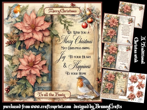 A traditional Christmas wish