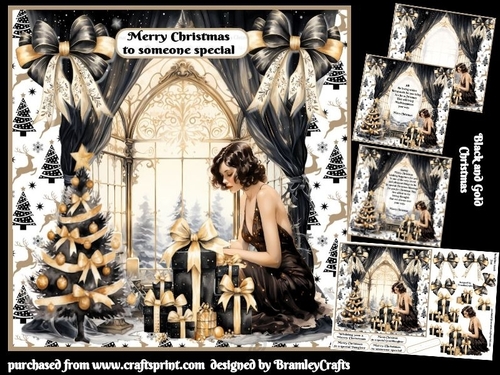 Black and gold Christmas