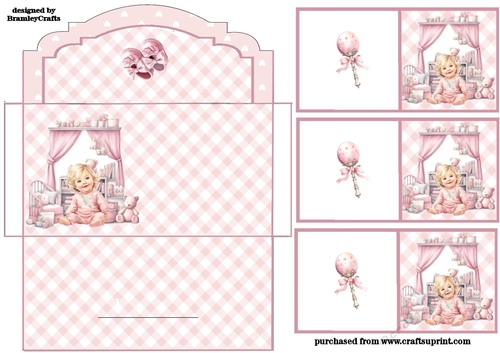 The cutest baby girl money envelope