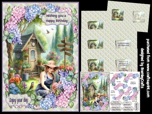 Out in the garden A5