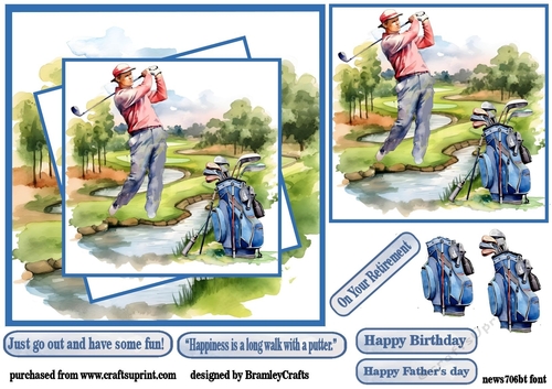 A long walk with a putter