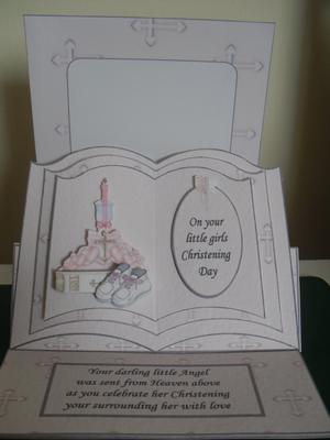 Christening Day Open Book