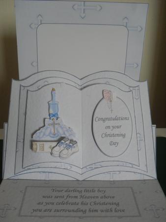Boys Christening Easel Kit