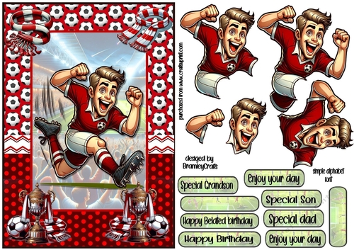 Football in red