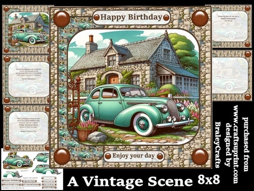 A vintage scene 8x8
