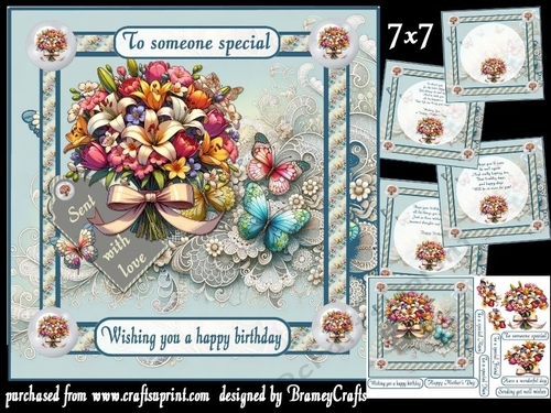Floral wishes 7x7