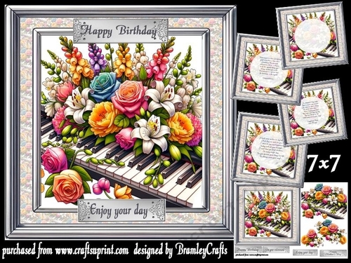Piano Petals 7x7