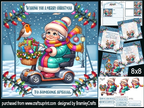 Christmas shopping 8x8