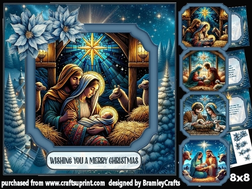 Christmas nativity 8x8