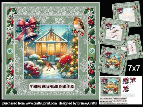 A Christmas garden 8x8
