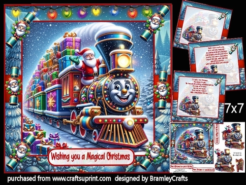 Santas train run 7x7