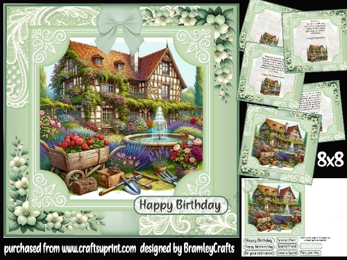 A country garden 8x8
