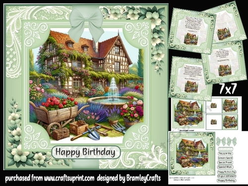 A country garden 7x7