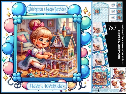 Little girls Dollhouse 7x7