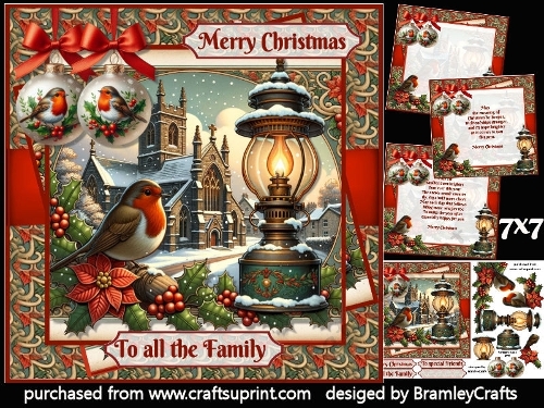 A traditional Christmas scene