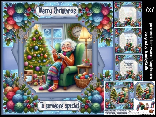 Festive Knitting Nanna