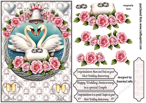 Anniversary Swans A5