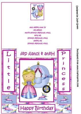 Little Princess Pop Out Card