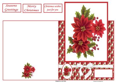 Seasons Greetings Poinsettia