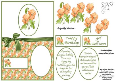 Poppies with Paper Pricking