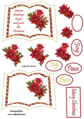 Christmas Open Book Toppers