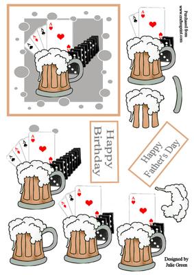 Beer Cards and Dominoes