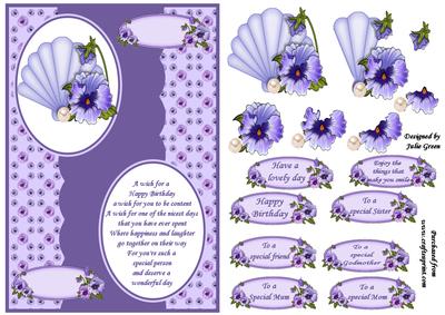 Birthday Pansies