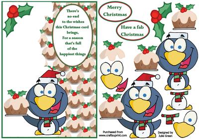 Penguins Christmas Pud