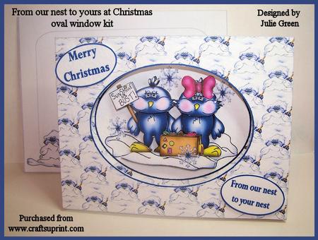 From Our Nest to Yours Christmas Oval Window Kit